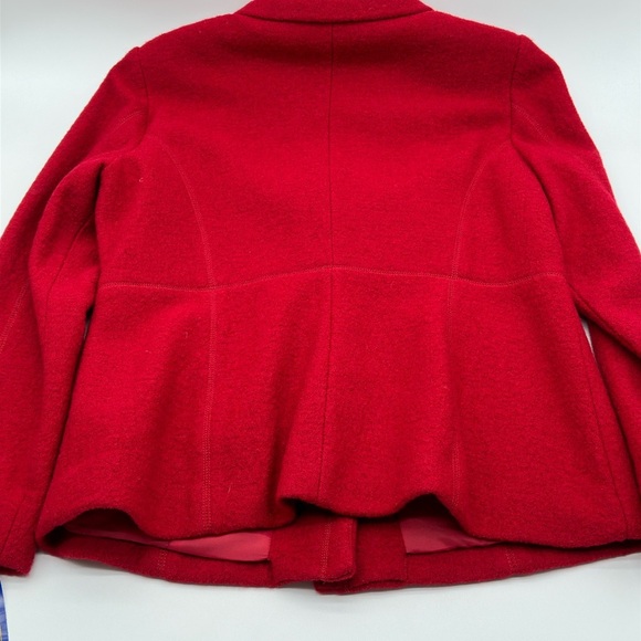 Women’s Pendleton Red 100% Merino wool blazer NWT Large - Picture 9 of 11